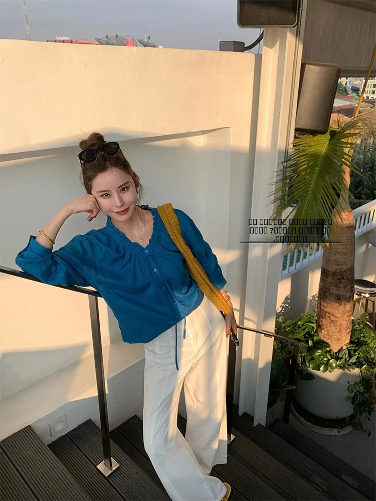 

Женская традиционная китайская одежда: свободный крой, длинный рукав, однотонный, из шелка и льна, для повседневной носки