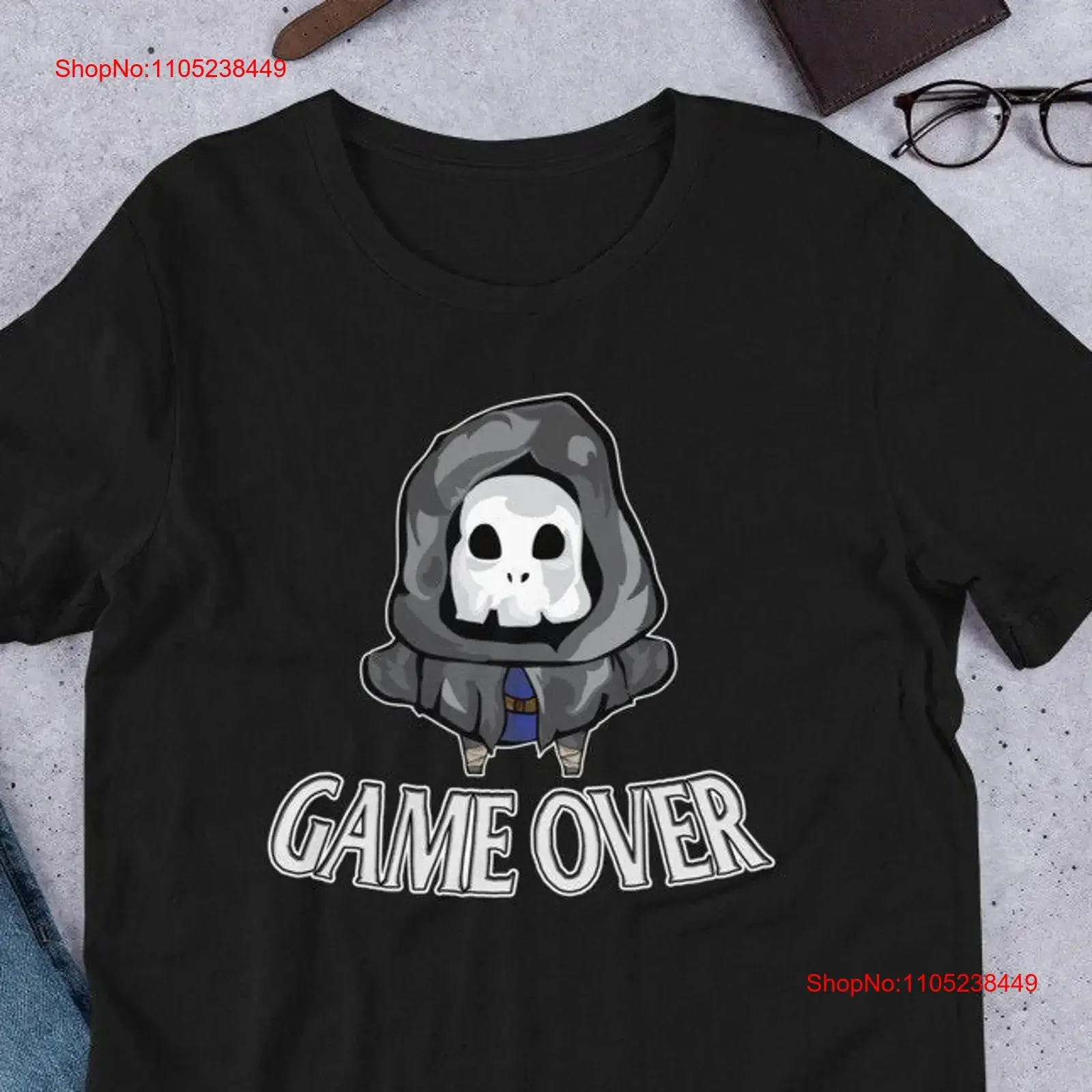 Game Over T Shirt Gamer Gaming Life Love Video For Boy Friend vintage Washed streetwear Stylish Top For Everyday Wear Stretched