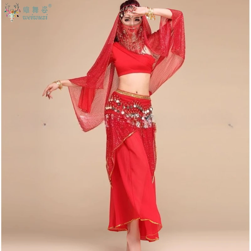 2025 Indiase dans volwassen prestatie kostuum buikdans prestatie kostuum lange damesjurk plus size pak sexy exotisch