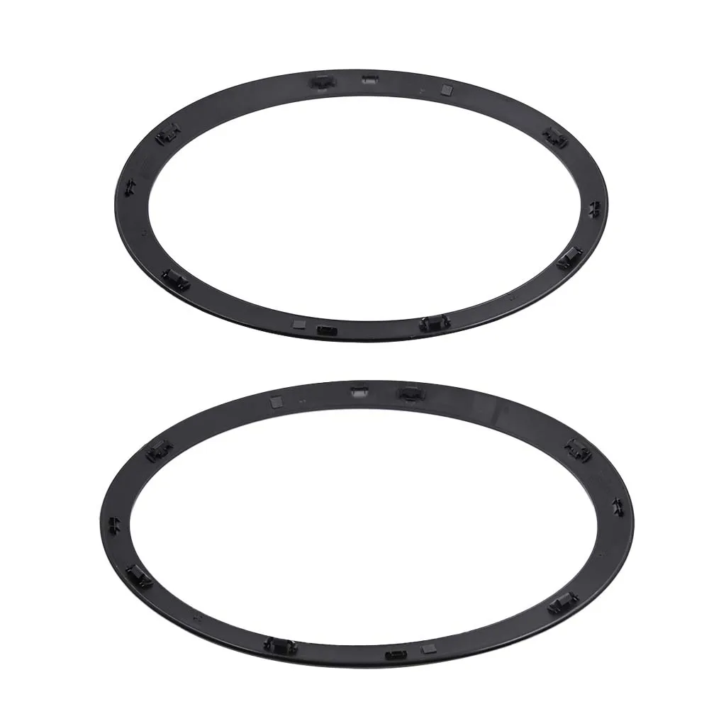 51137300632 2 Stück für Mini Cooper F55 F56 F57 glänzend schwarz Scheinwerfer Ring Lünette Trim Surround Cover Rücklicht Rahmen Auto AC