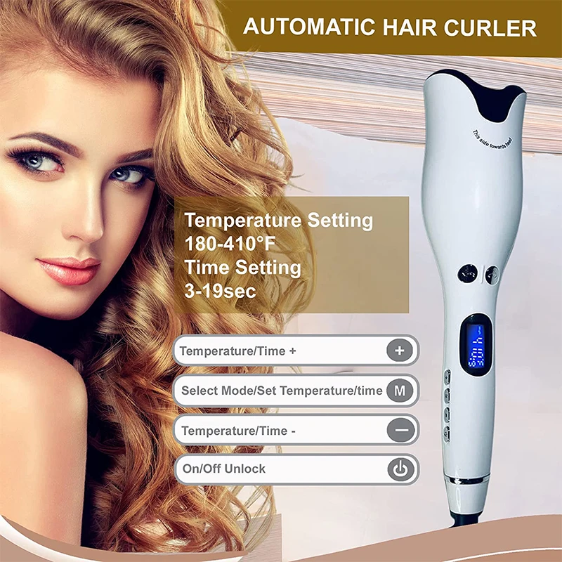 Rizador de pelo automático multifunción, varita de cerámica, palo de pelo rizado rosa, herramientas de peinado profesionales