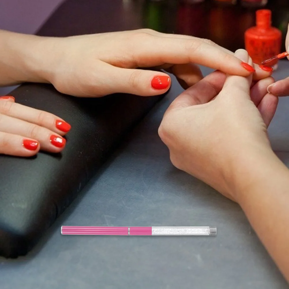 2 Stück Nagelpolierstift, multifunktionales Maniküre-Werkzeug, präziser Nagelhautentferner, Puffer für Nagelbegeisterte im Salon zu Hause