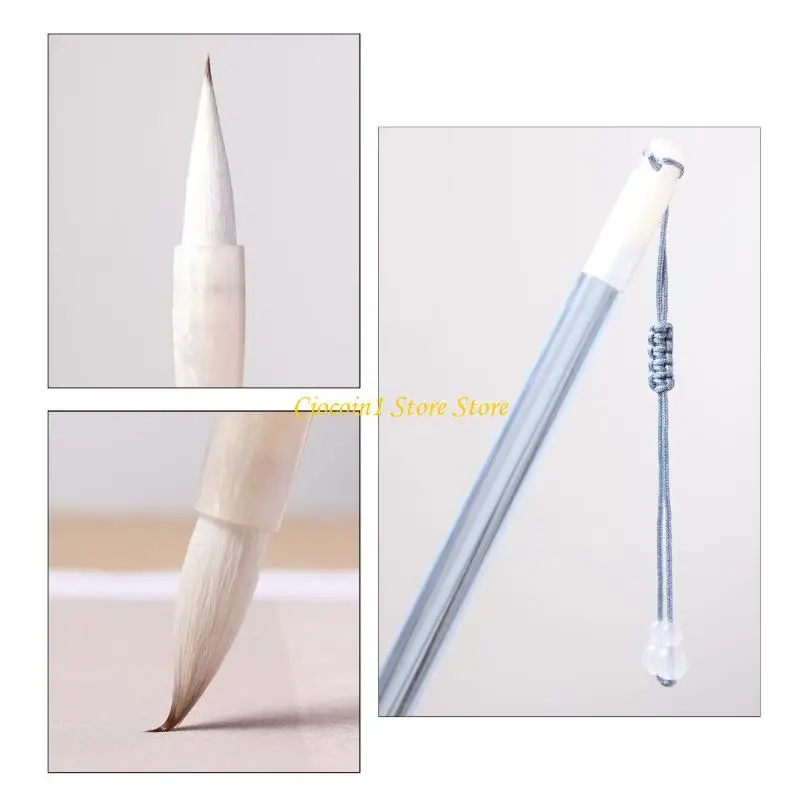 A3pc Small Script Regi Regular Brush Caligraphy Brush Brush Professional Sumi Drawing Brush Benna per dettagli