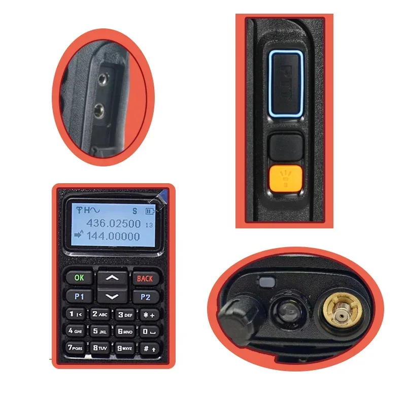 الأصلي راديو رقمي TYT MD-750 DMR راديو رقمي العروة المحمولة 5 واط ثنائي النطاق هام لاسلكي جهاز الإرسال والاستقبال اللاسلكي TYT MD-750