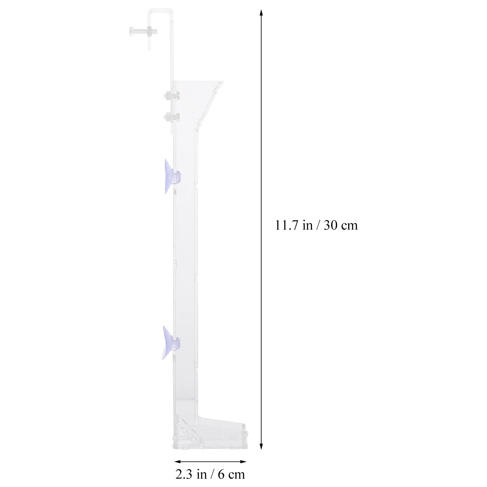 

Shrimp Feeding Tube Crystal Transparent Acrylic Food Dispenser Aquarium Fish Tank Pets Long Durable Tool Multi Functional Pet