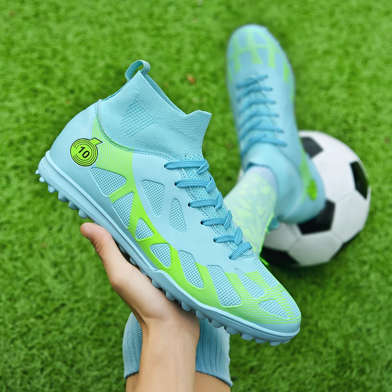 High Quality AG/TF Professional Football Field Boots Male Soccer Sports Shoe for Men Studded Boot Genuine Futsal Sneakers Cleats