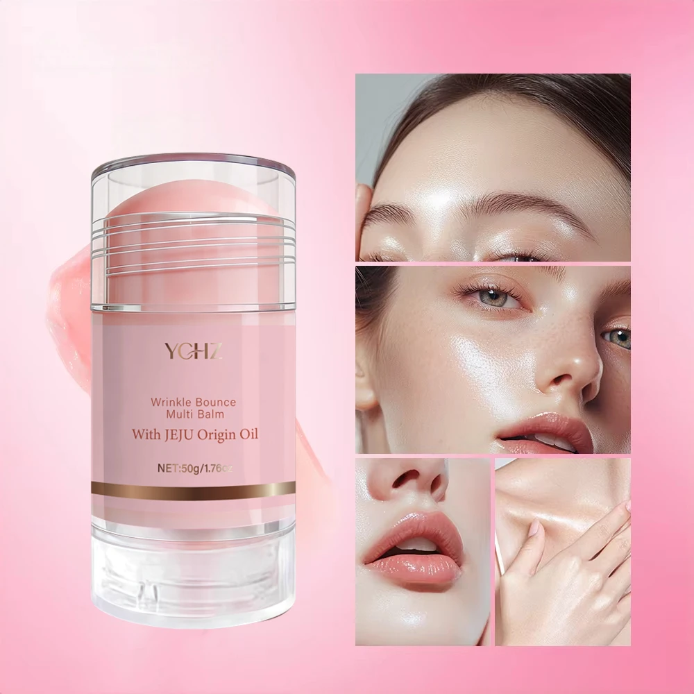 Korean Pink Moisturizing Stick Essence, Deep Moisturizing Facial Skincare, Multifunctional Pink Moisturizing Stick, Skincare Primer Product