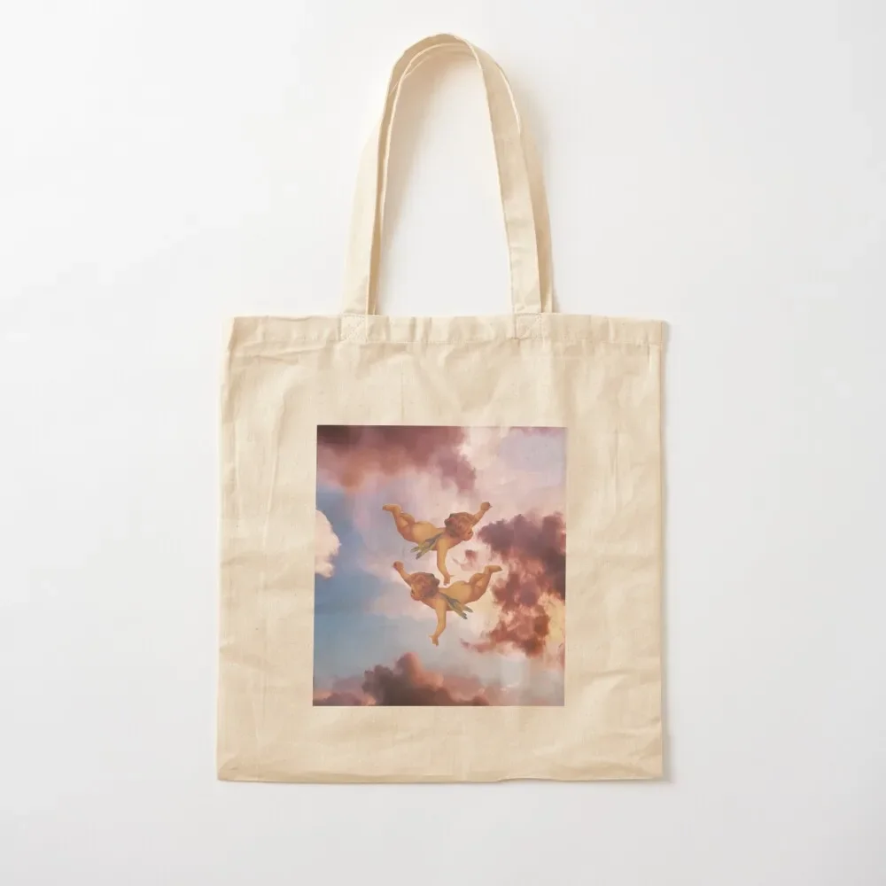 

Cherub angel flying sky Renaissance Tote Bag canvas shopping bag Cloth bag