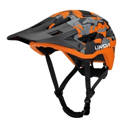 Lixada Fietshelm Mannen Vrouwen Mtb Racefiets Helm 55-61Cm Verstelbare Wijzerplaat Verwijderbaar Vizier Ventilatie 14air Ventilatieopeningen Fietshelm