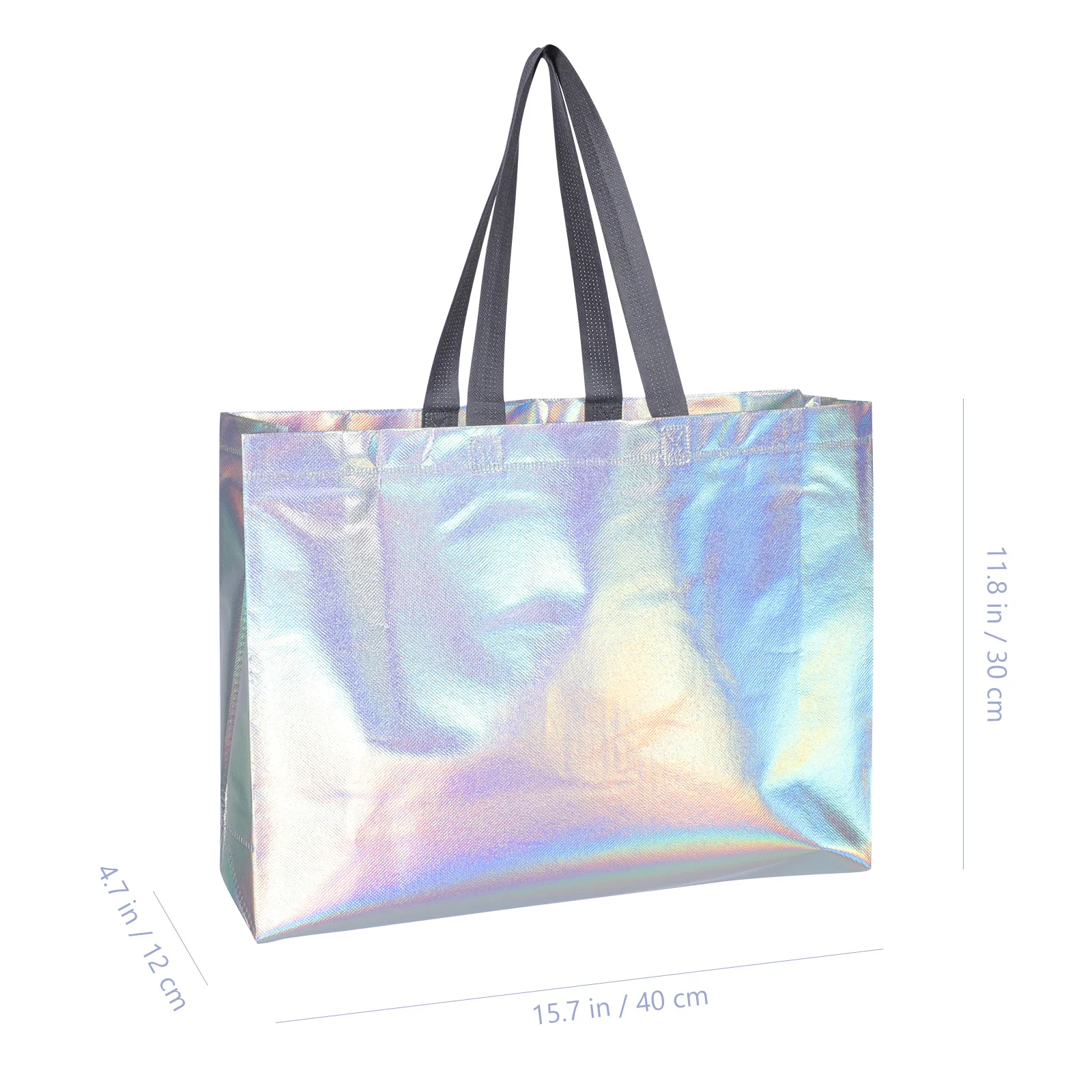 

6Pcs Non-Woven Gift Packing Holders Sturdy Tote Bags with Handle for Food Transport Brunch Party Favors Bulk Reusable Grocery