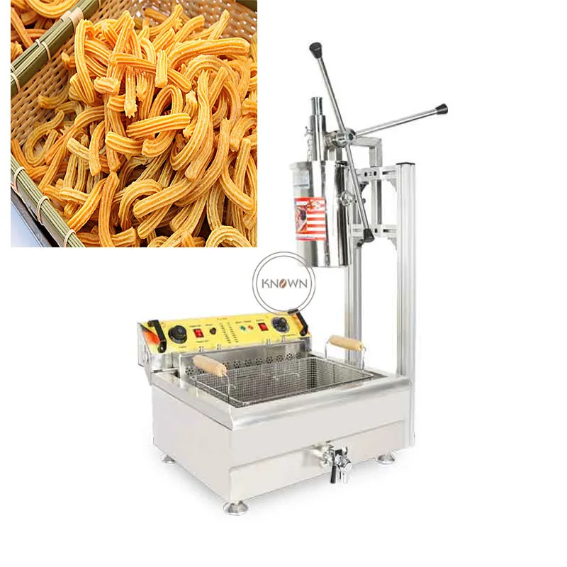 Kitchen Equipment Churro Filler Deep Fried Dough 5L Sticks Spanish Churros Maker Machine with Mould