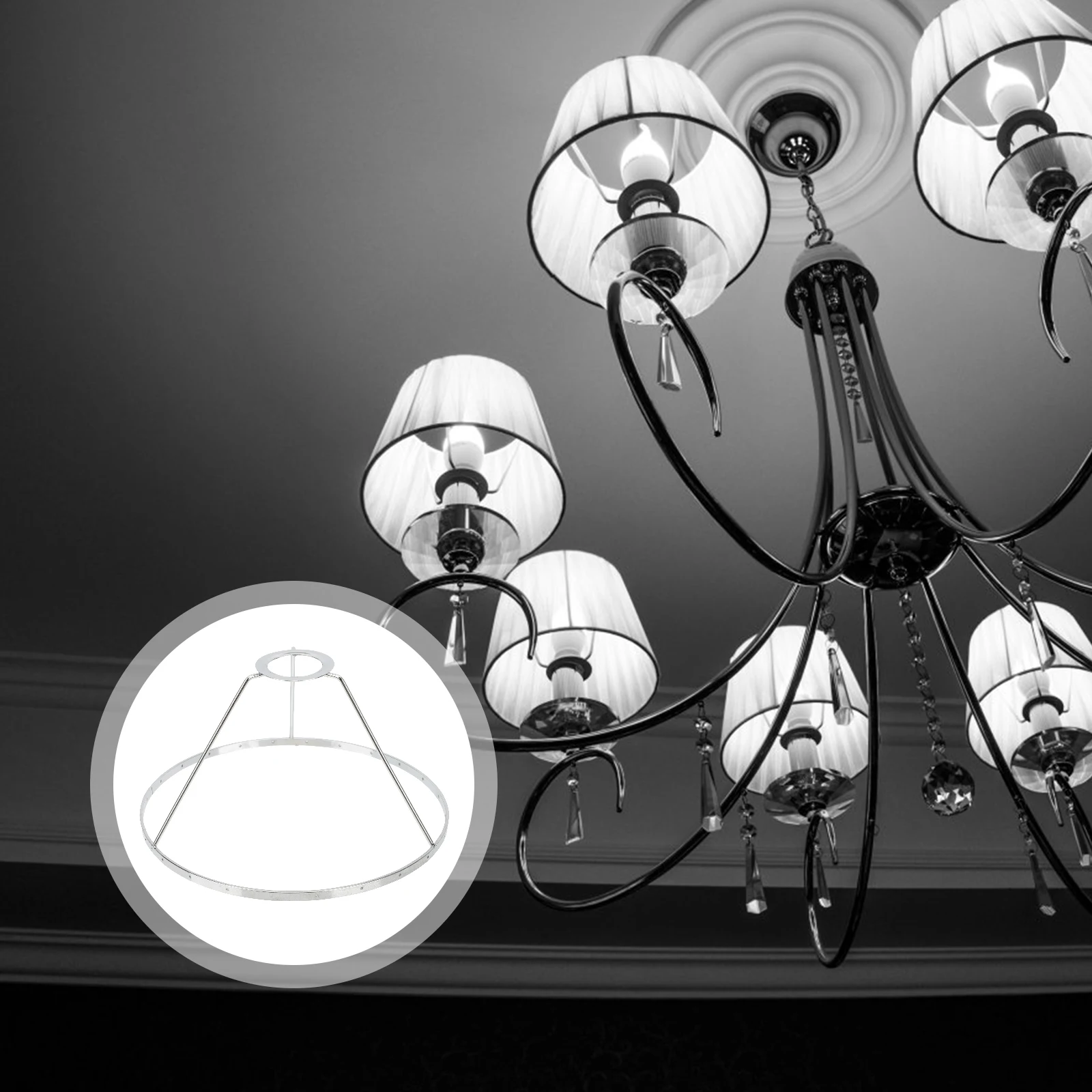 

Table Lamp Chandelier Accessories Floor Bracket Sturdy Light Frame Framed Stand Wrought Iron Accessory