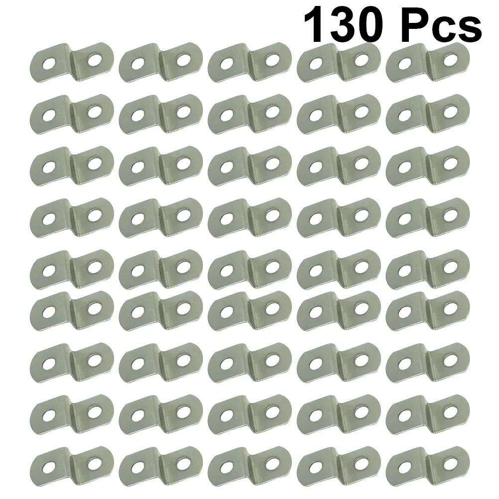 

130Pcs Photo Frame Back Sheet Heavy Duty Metal Connectors Small Nails Strong Picture Hanging Kit for Frames Cross Stitch