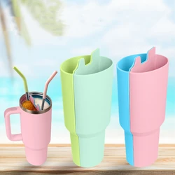 40oz muticolor food-grade silicone water vacuum cup bottle double divider liner tube for stanley tumbler organizer storage