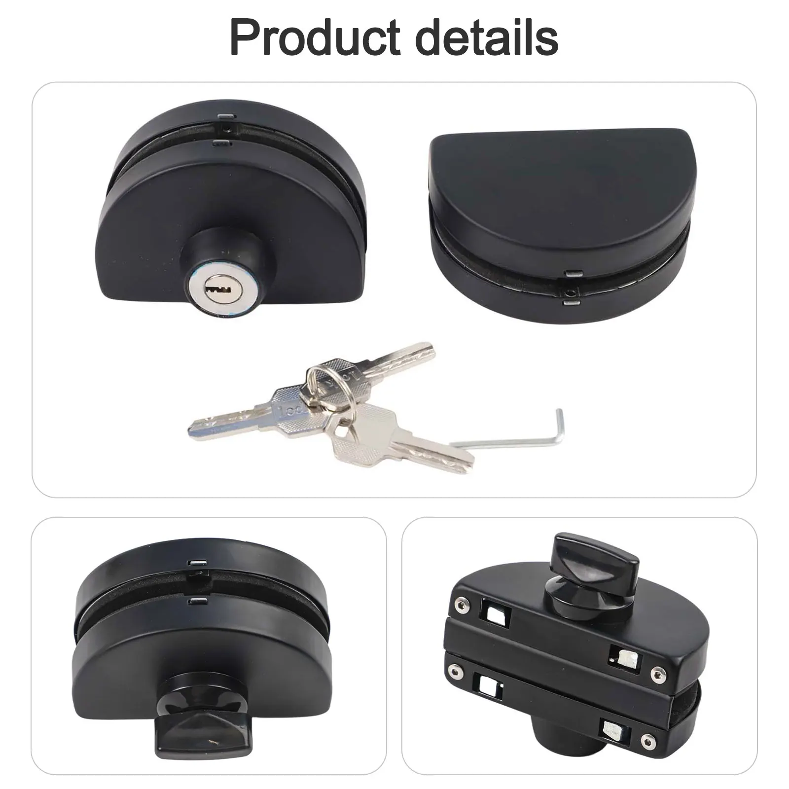 

Легко устанавливаемый дверной замок из нержавеющей стали, совместимый с различными типами дверей из закаленного стекла; Защитите свое пространство уже сейчас