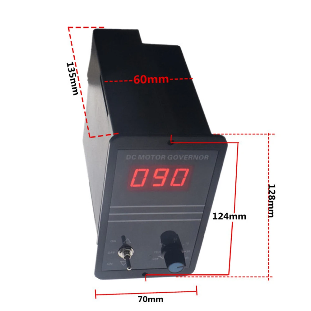 Brush Motor Forward and Reverse Control Switch DC12V-36V Digital Speed Scale Motor Regulation Speed Controller DC Motor Governor
