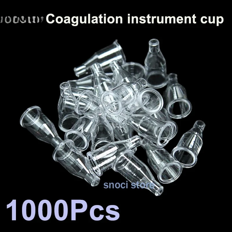 Sample Cup, Disposable Reaction Cup, Single Channel Sample Cup, Transparent Biochemical Colorimetric Cup Use for Lab S/L