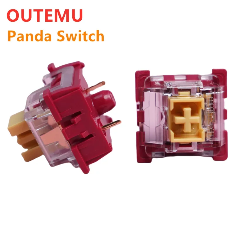 Outemu Panda Switches Pre Lubed 3pin for Mechanical Keyboard Silent Tactile Switch RGB Gaming