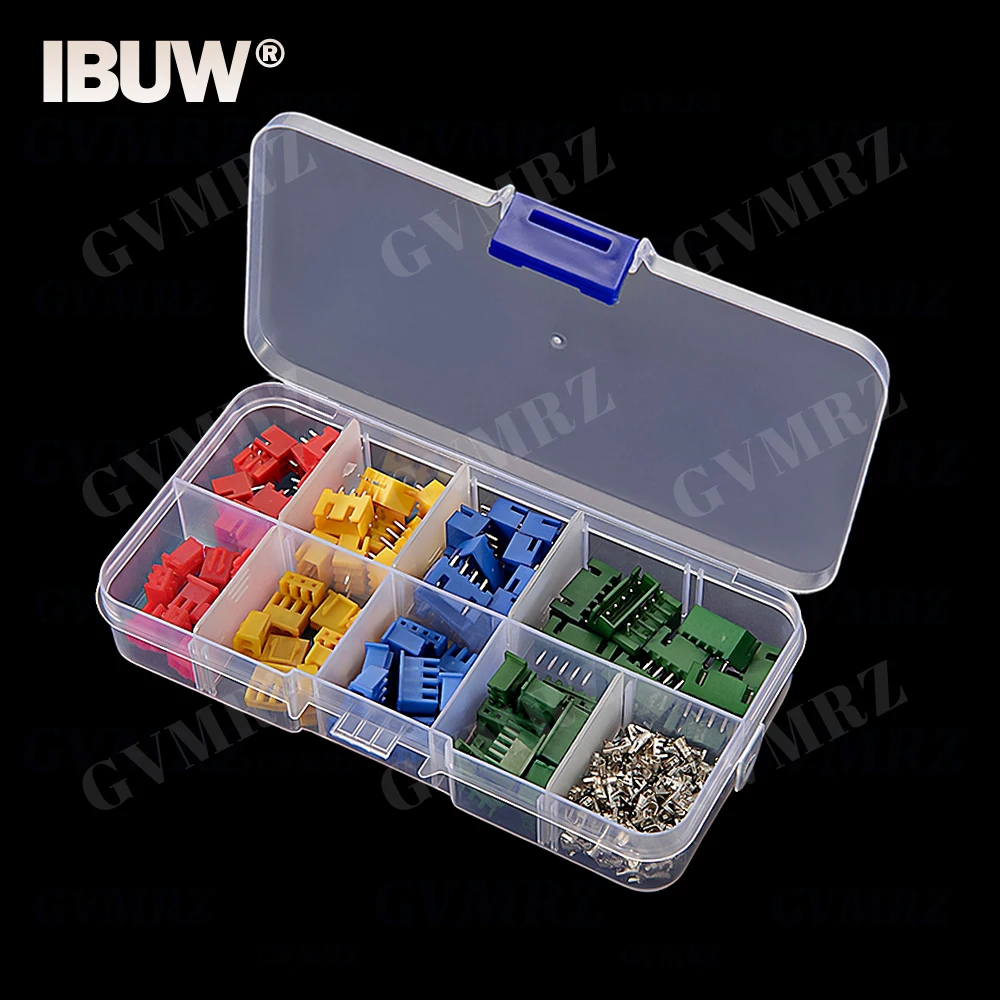 230PCS 3 colors 2P 3P 4P 5P XH2.54 2.54mm Terminals Male Female Plug Socket XH 2.54mm Connector kit Straight Pin