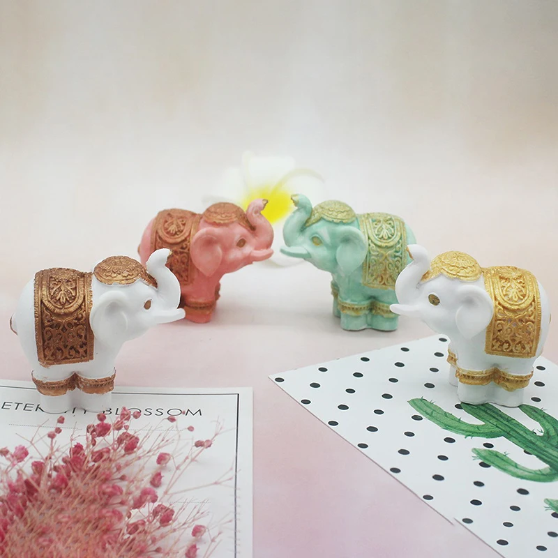 Cetakan silikon gajah kaya 3D, Fondant lilin Resin Aroma batu ornamen cetakan sabun untuk dekorasi kue cangkir kue