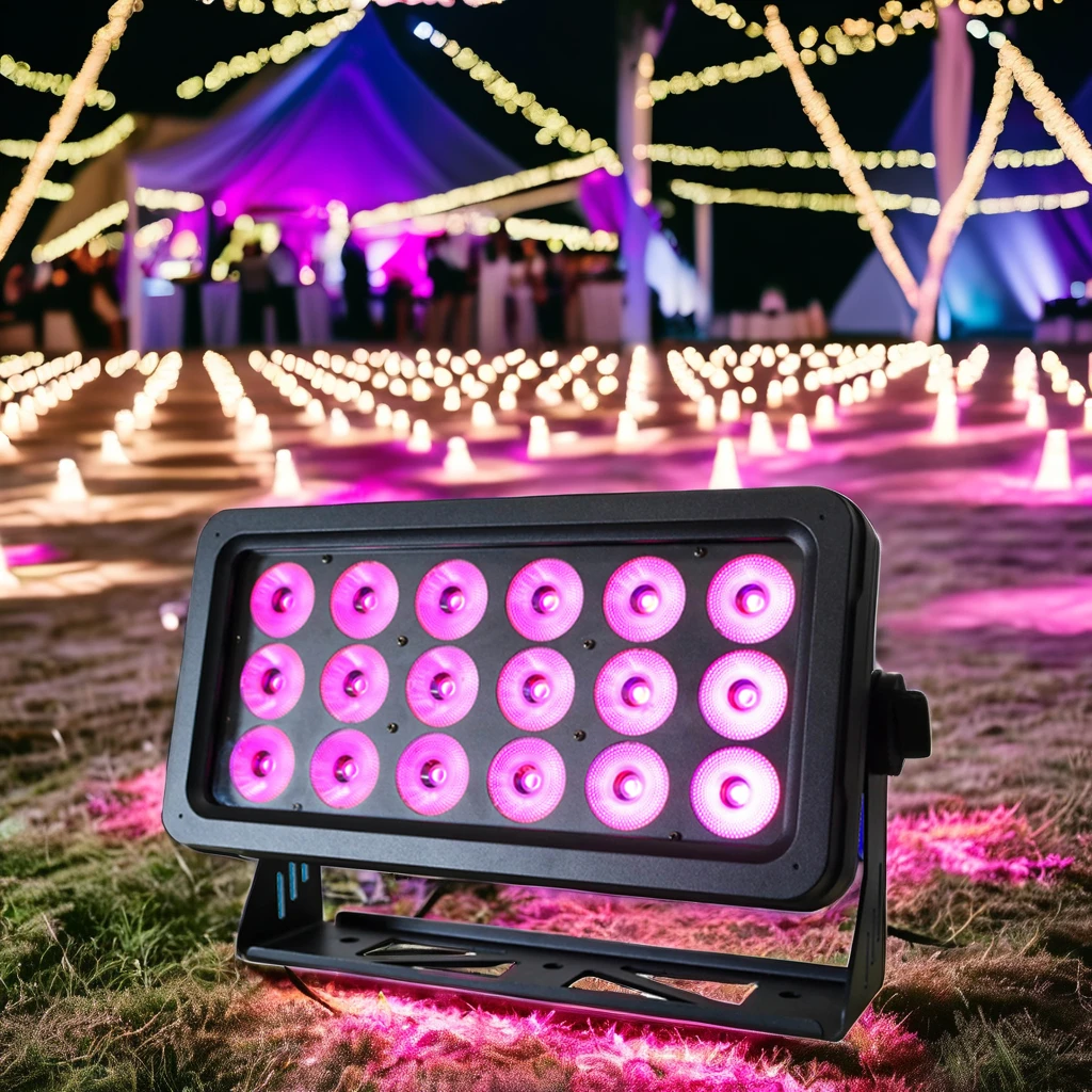 

Led Par Light DMX512 18*20W RGBW 4in1 IP65 Waterproof DJ Wedding Stage City Wall Washer Outdoor LED Wash Flood Light