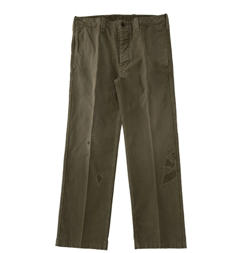 VISVIM FIL 21AW GIFFORD PANTS Nakamura washed damaged distressed patch casual trousers