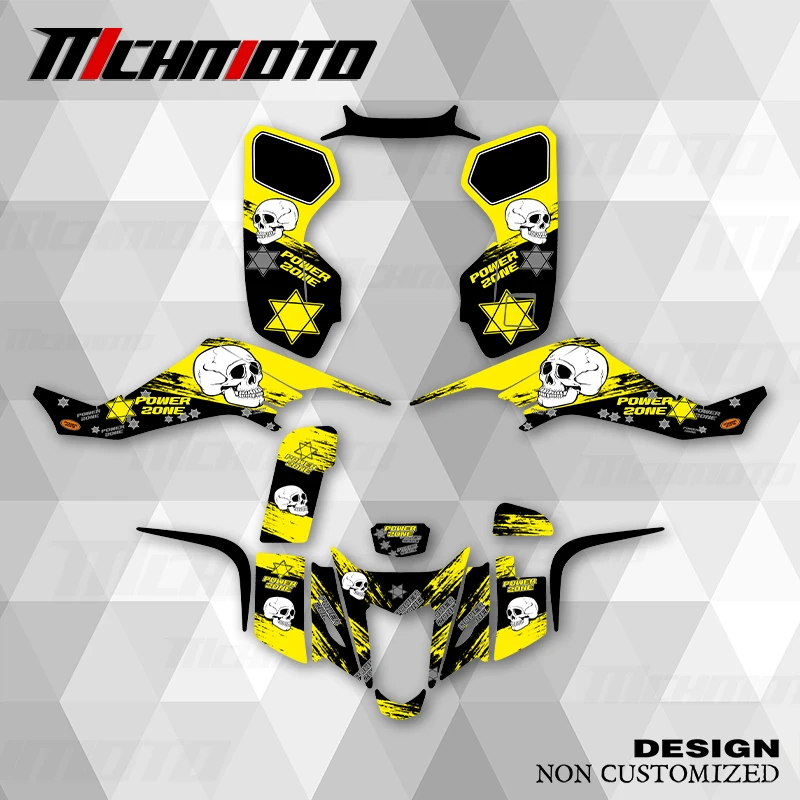 

MCHMFG новый стиль графические наклейки наборы наклеек для SUZUKI 2003, 2004, 2005, 2006, 2007, 2008 LTZ400 KFX400