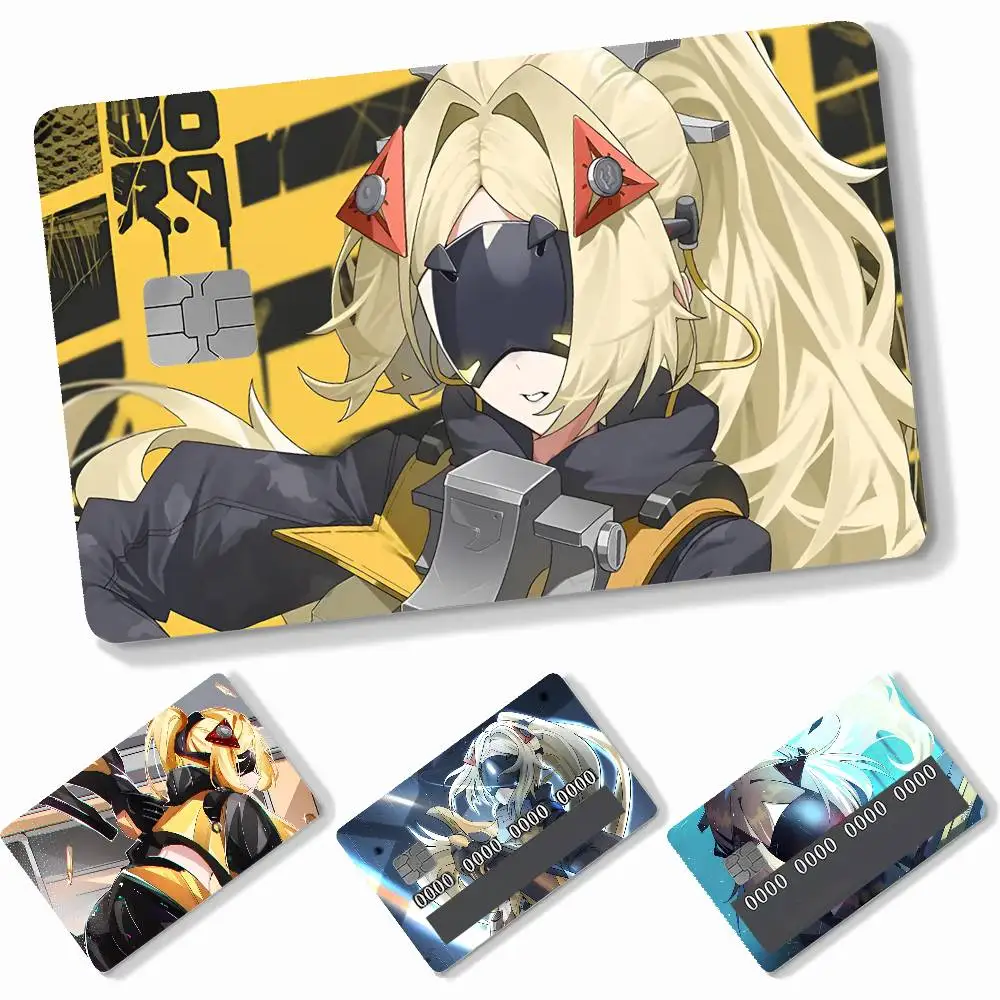 Trigger Zenless Zone Zero Game Credit Card Skin Matte Stickers For Bank Card ID Card Debit Card Decal Decoration Girls Gifts