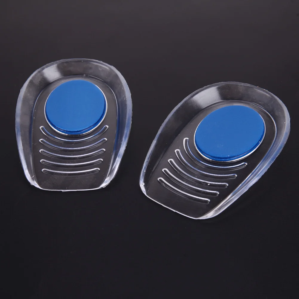 1 paar Männer Frauen Silicon Gel ferse Kissen einlegesohlen sohlen entlasten fuß schmerzen protektoren Spur Unterstützung Schuh pad Hohe Ferse einsätze