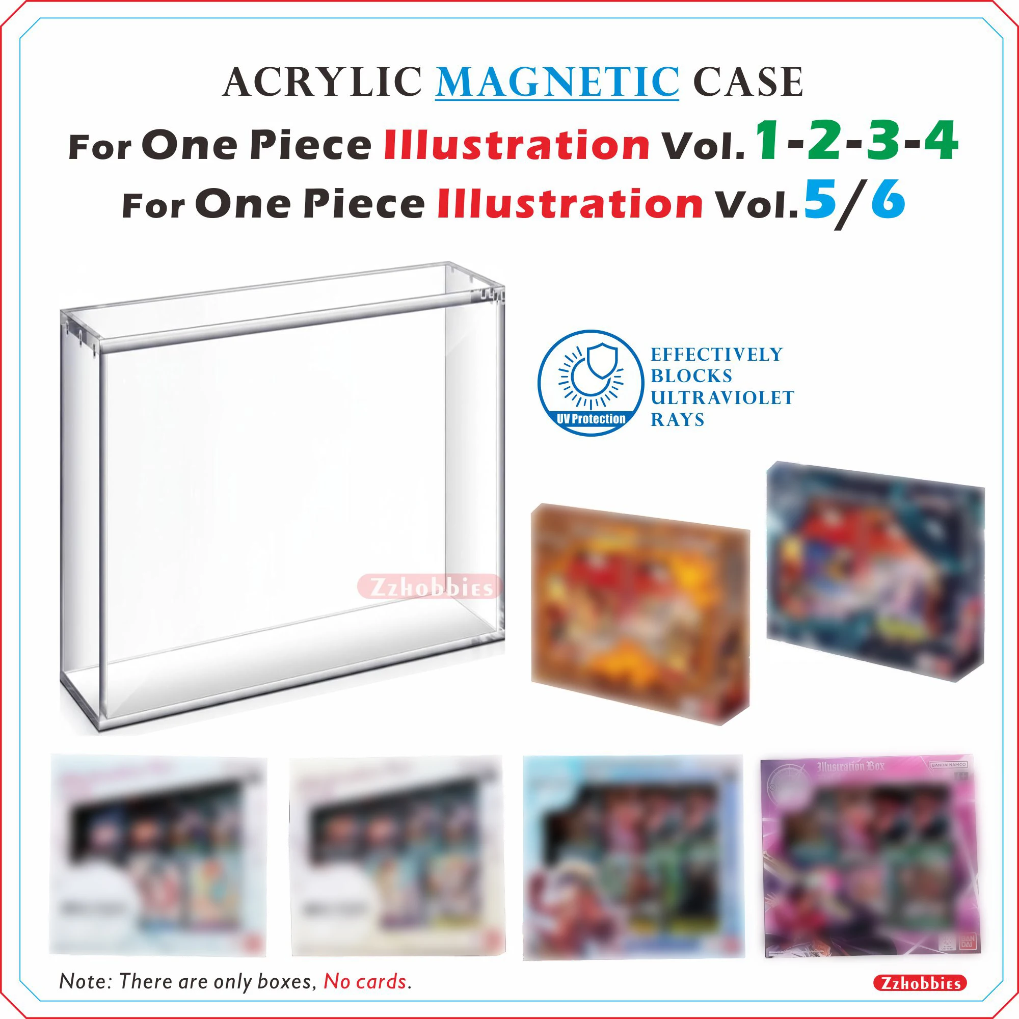 

1PC Acrylic Magnetic Case For One Piece Illustration Vol.1-2-3-4 | One Piece Illustration Vol.5/6【5mm Thick】