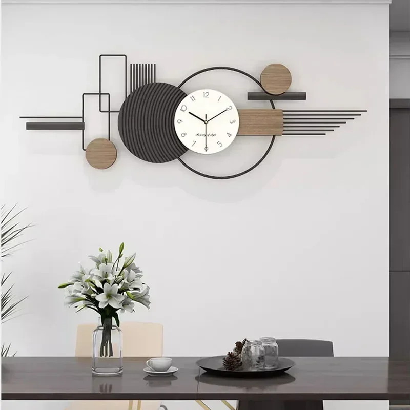 Luxury Aesthetic Wall Clocks Big Size Design Creative Fashion Wall Watch Restaurant Simple Reloj Pared Living Room Decoration