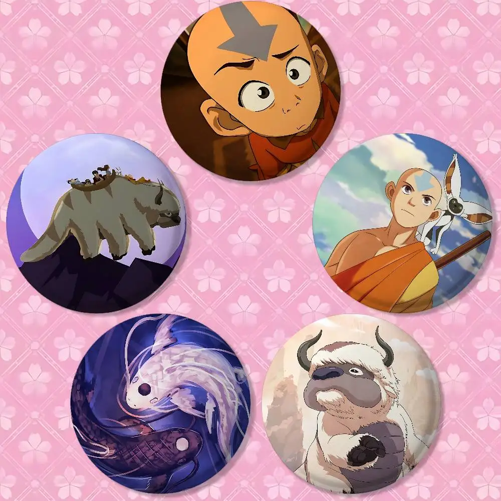 أنيمي الصورة الرمزية آخر شارات لينة زر شارة بدبابيس الاكريليك بروش مستدير على ظهره اكسسوارات الديكور #3