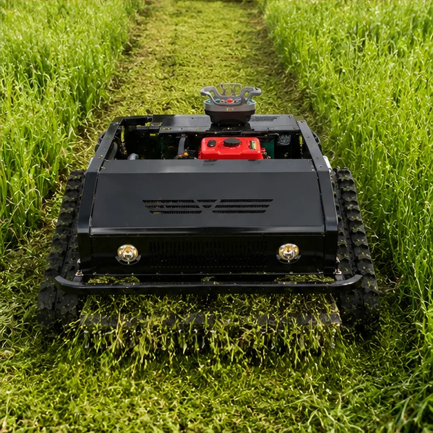 Custom Professional Remote Control Lawn Mower Tracked Weed Cutter Machine for Orchard Hillside Grass Cutting