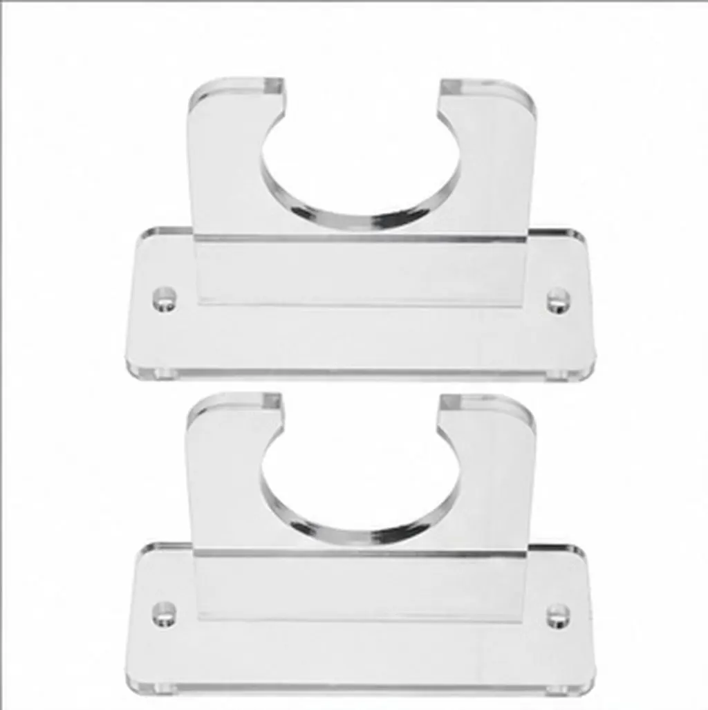 2Pcs Wall Mounted Table Tennis Racket Holder Acrylic Paddle Organizer Rack Sports Equipment Storage Display Stand