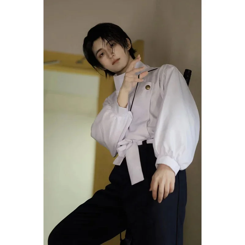 Anime Jujutsu Kaisen Costume Cosplay Yuta Okkotsu Geto Suguru Uniformi scolastiche Kimono Halloween Party Outfit Top Pant Vestito per adulti