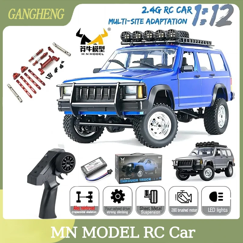 Mn78 1:12 Full Scale Mn Model Rtr Versie Rc Auto 2.4G 4wd 280 Motor Proportionele Off-Road Rc Afstandsbediening Auto Voor Jongens Geschenken