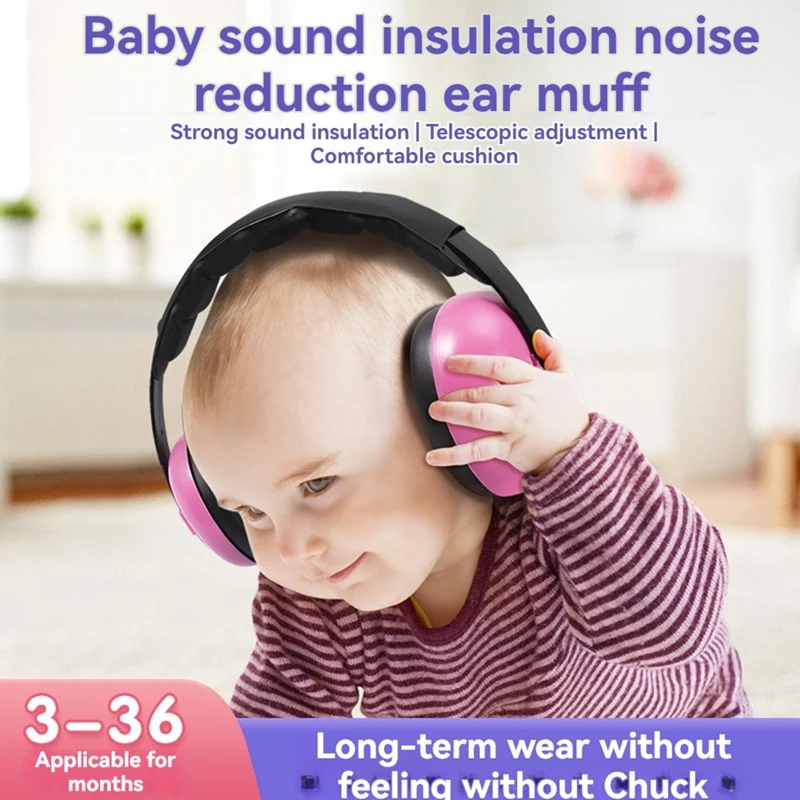 Baby Headphones Baby Noise Cancelling Headphones For Ages 0-24 Months Baby Ear Protection