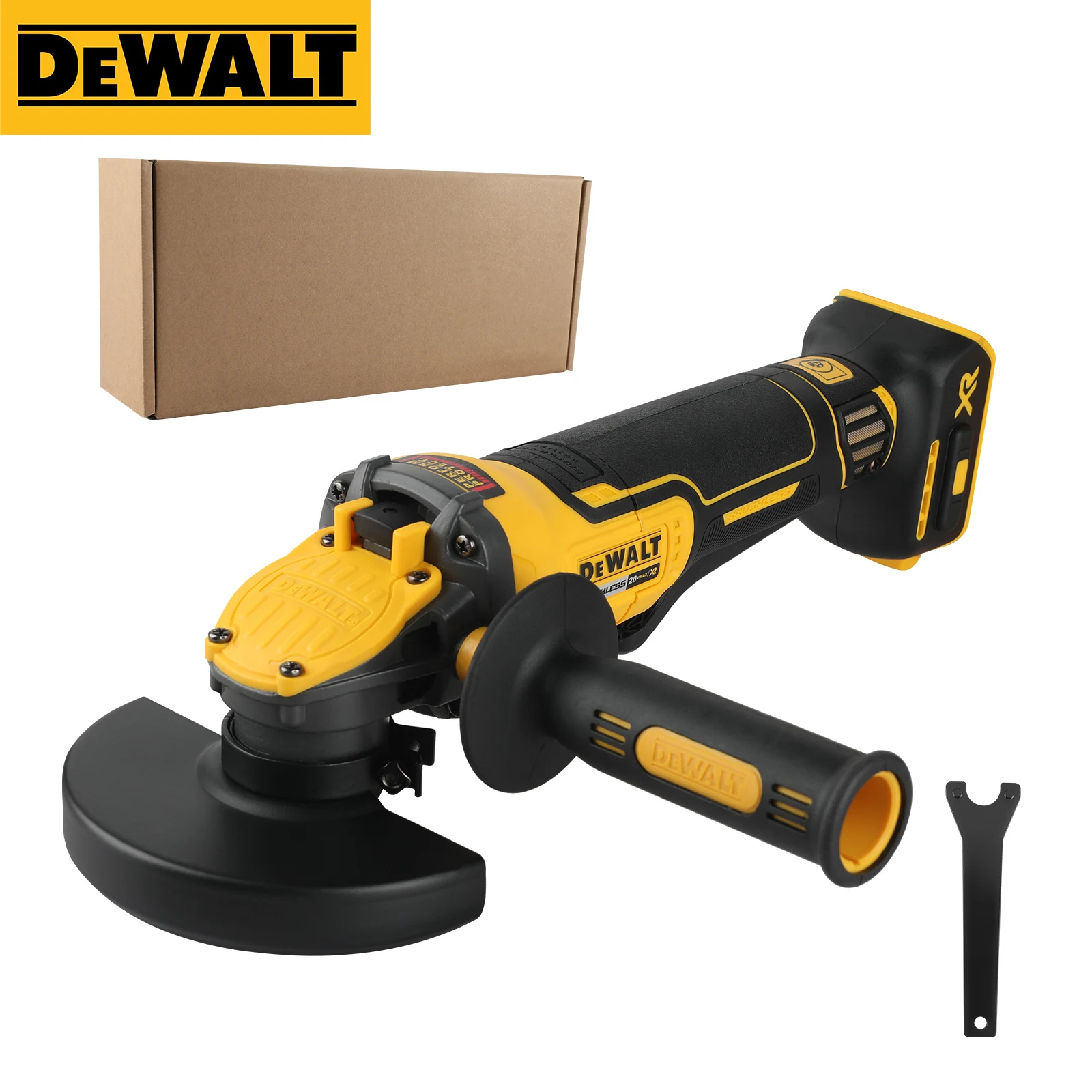 

DEWALT DCG416 20VCordless Angle Grinder:125mm wheel,M14 spindle9000/min speed,800W power.For construction,DIY&industrial