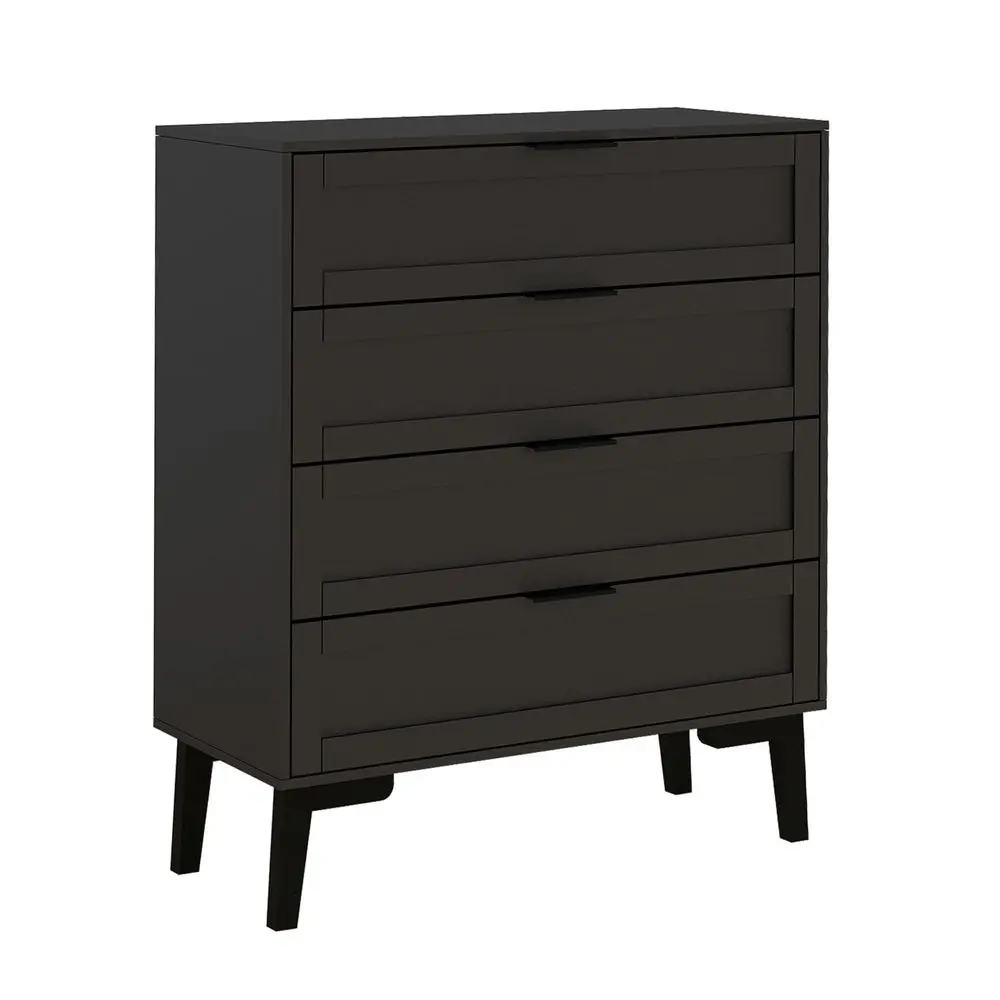 for Bedroom, Storage Organizer with 4 Drawers, Chest of Drawers,Sturdy Metal Frame, Wood Tabletop for Guest Room, Closet, Entryw
