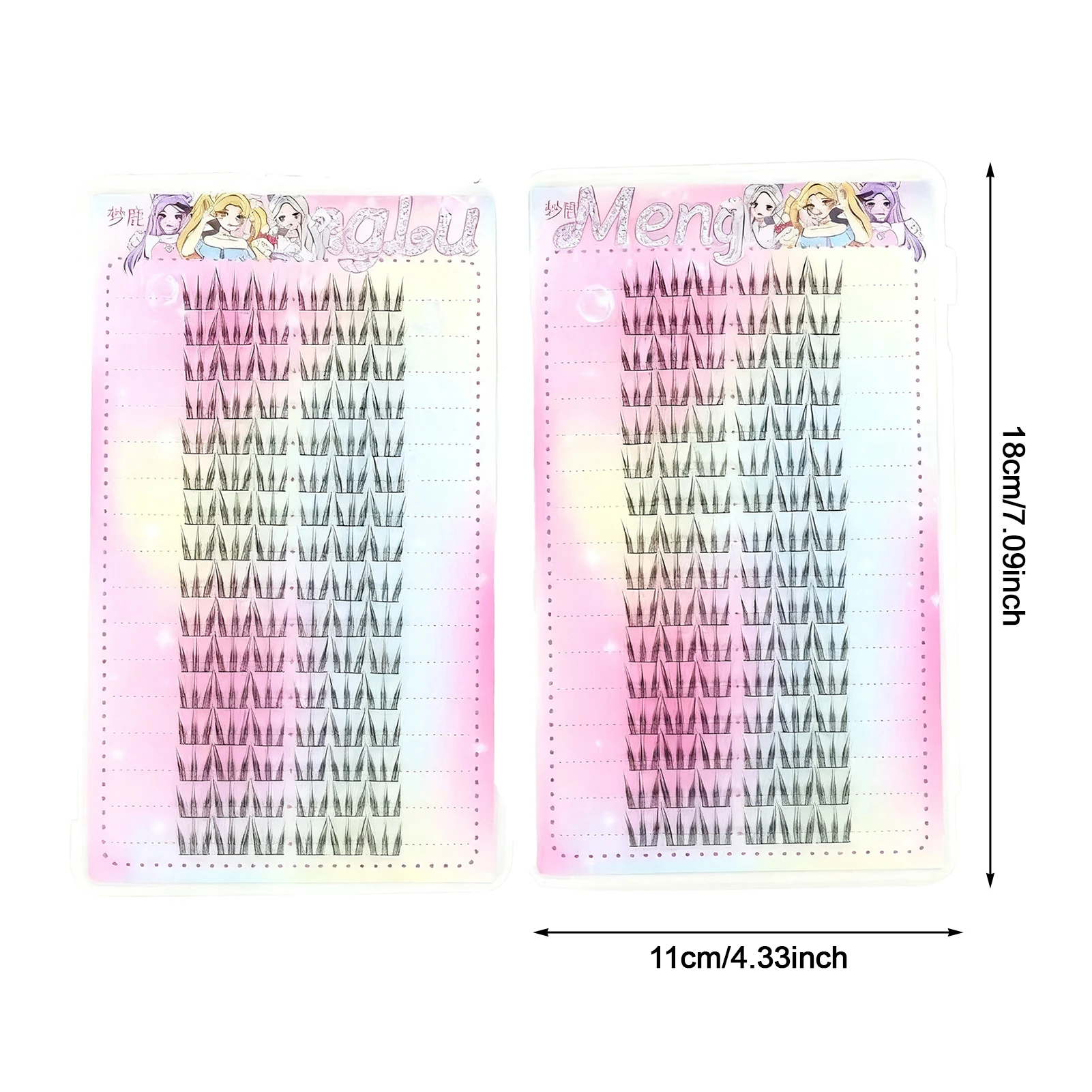 Cat Paw False Eyelashes manga individual Clusters lashes Natural Wispy Lash extenstions for cosplay Makeup Cosmetics tools