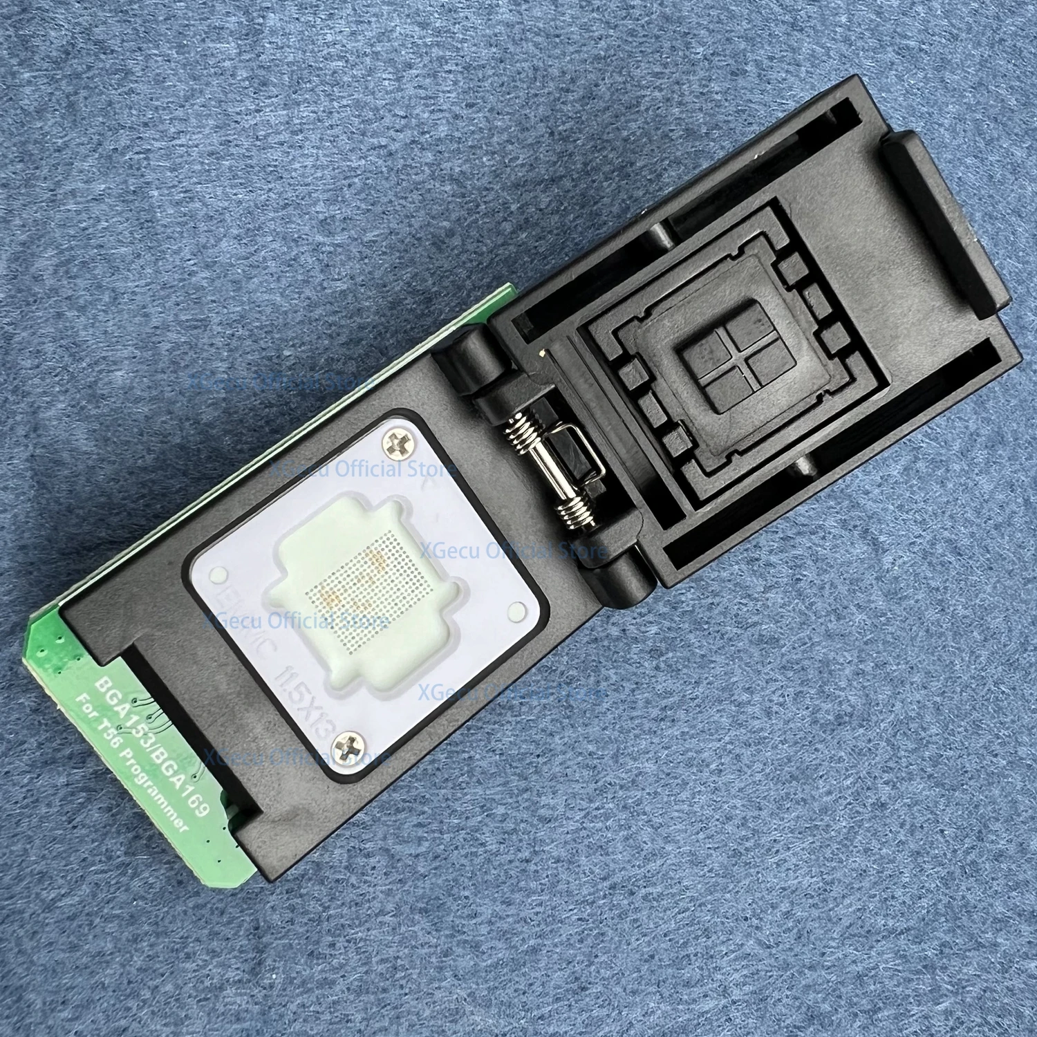 EMMC BGA153 BGA169 Adapter Socket for XGecu T56 Programmer with Dual Head Spring-loaded test Probe Holder, long service life