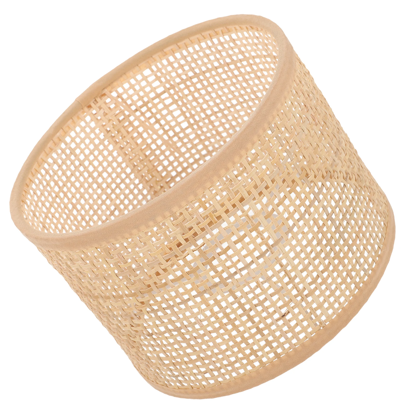

1pc Rattan Square Lampshade Decorative Cover for Bedroom Living Room Boho Style Weaving Craft Light Shade Warm Atmosphere