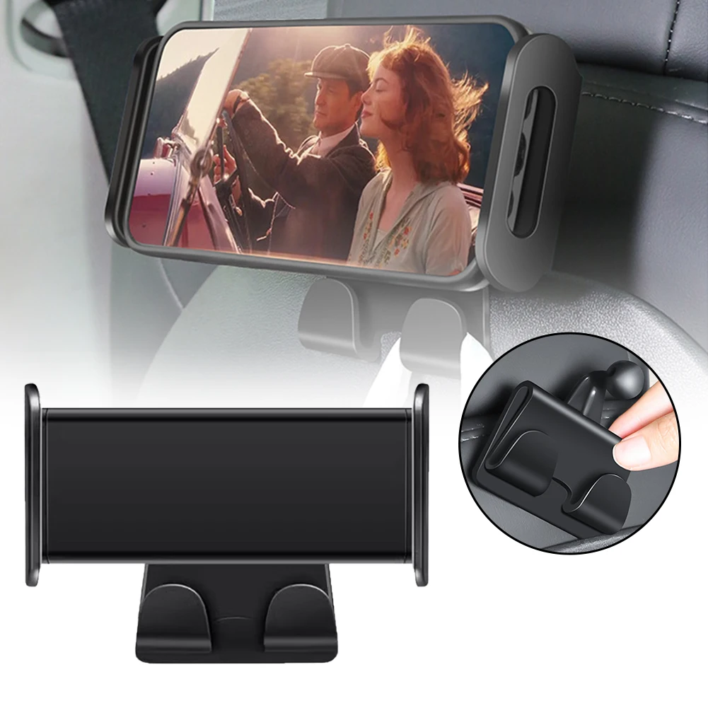 

Универсальный автомобильный держатель для телефона на заднем сиденье 360° ° Поворотная подставка для телефона, кронштейн для подголовника автомобиля для Tesla Model 3/Y, автоаксессуары