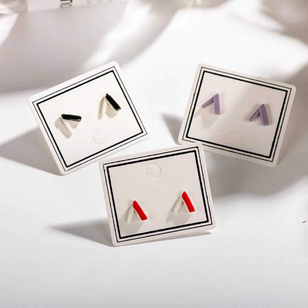 Small And Exquisite Abstract Symbol Ceramic Earrings Hand Painted  Gothique Accessories Bijuterias Jewellery Gift #XN338