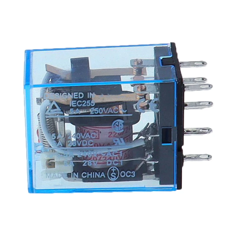 1pcs MY2P HH52P MY2NJ Relay Coil General DPDT Micro Mini Electromagnetic Relay Switch with LED AC 110V 220V 380V DC 12V 24V 36V