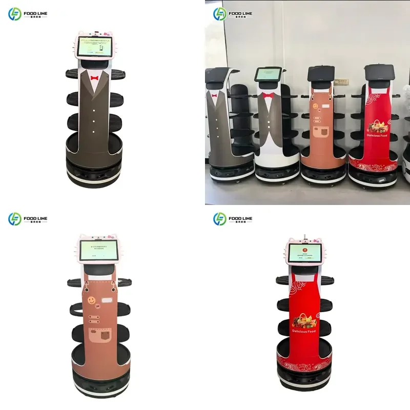 Commercial Automatic Meal Delivery Robot Multi-functional Device for Hotels Cafes and Restaurants