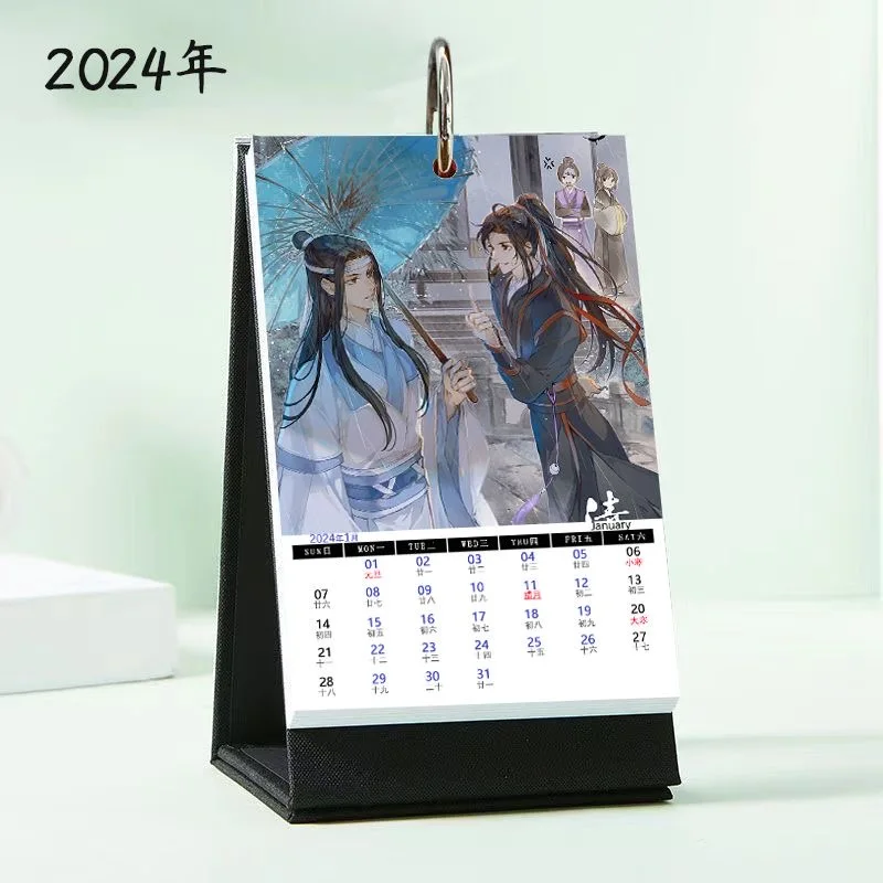 

2024 Anime Grandmaster Of Demonic Cultivation Calendar MDZS Lan Wangji, Wei Wuxian Weekly Calendars Office Supplies