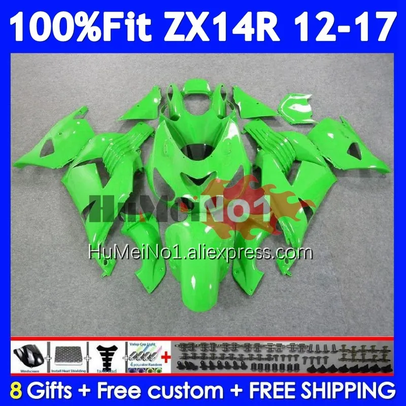 

Body For KAWASAKI NINJA ZX Light Green 14R ZX14R 2012 2013 2014 2015 2016 2017 229No.58 ZX14 R ZX-14R 12 13 14 15 16 17 Fairing