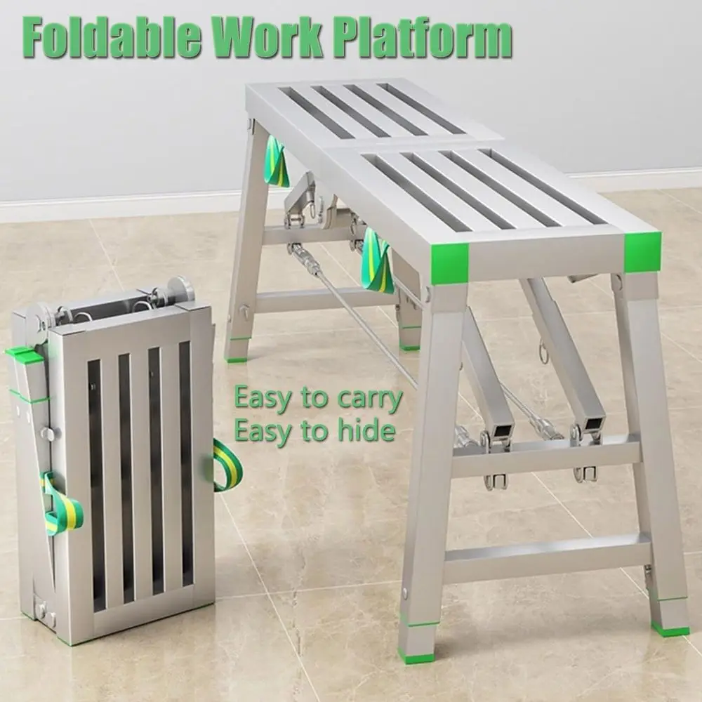 Adjustable Home Engineering Scaffold Workbench, 30-200cm Height Range, Folding Portability