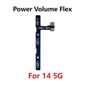 Bilashmart Xiaomi Mi 14 5G Power On Off Volume Switch Side Button Key Flex Cable Replacement Parts